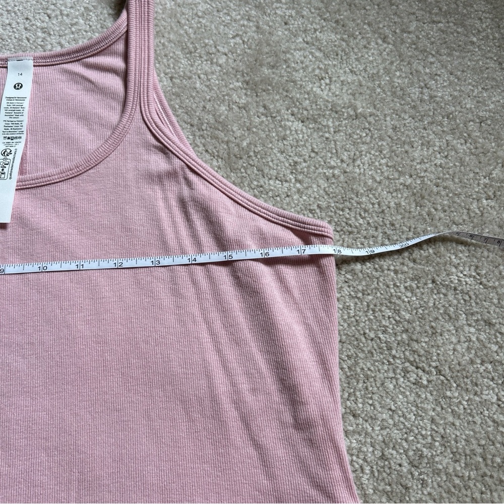 2-30 New Size 14 Lululemon Hold Tight Thin Strap Racerback Tank PKHZ - Picture 3 of 5
